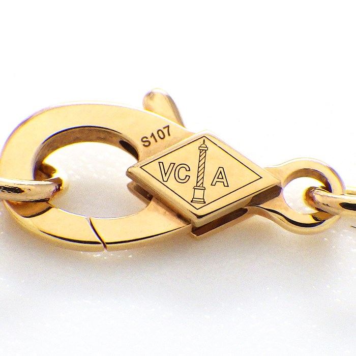 ヴァンクリーフ＆アーペル Van Cleef & Arpels ネックレス ヴィンテージアルハンブラ VCARP4KK00 グレー シェル K18PG 【中古】