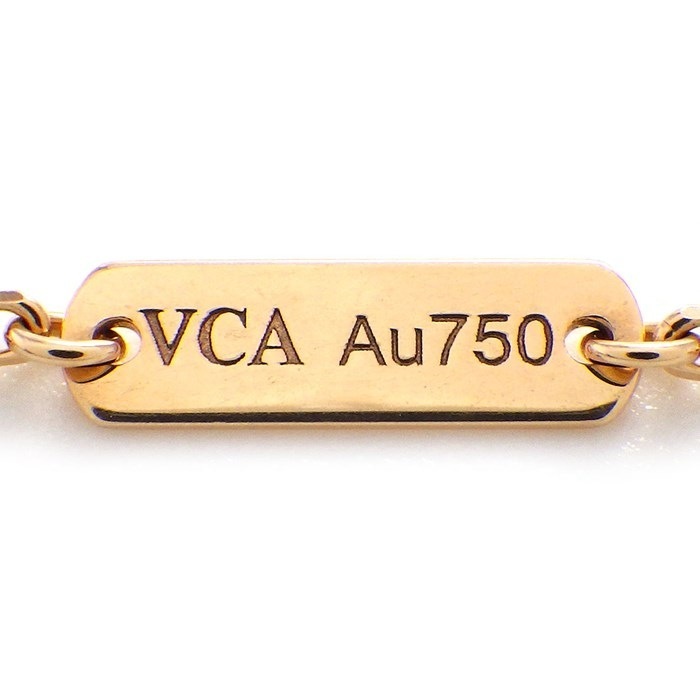 ヴァンクリーフ＆アーペル Van Cleef & Arpels ネックレス ヴィンテージアルハンブラ VCARP4KK00 グレー シェル K18PG 【中古】