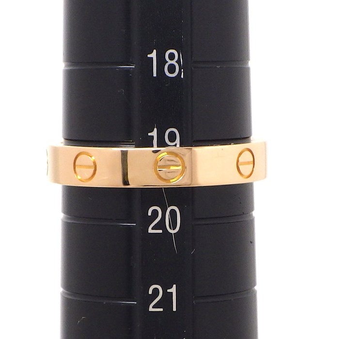 カルティエ Cartier リング ラブ スモールモデル SM B4050760 1ポイント ダイヤモンド 0.02ct K18PG 19号 / #60 【中古】