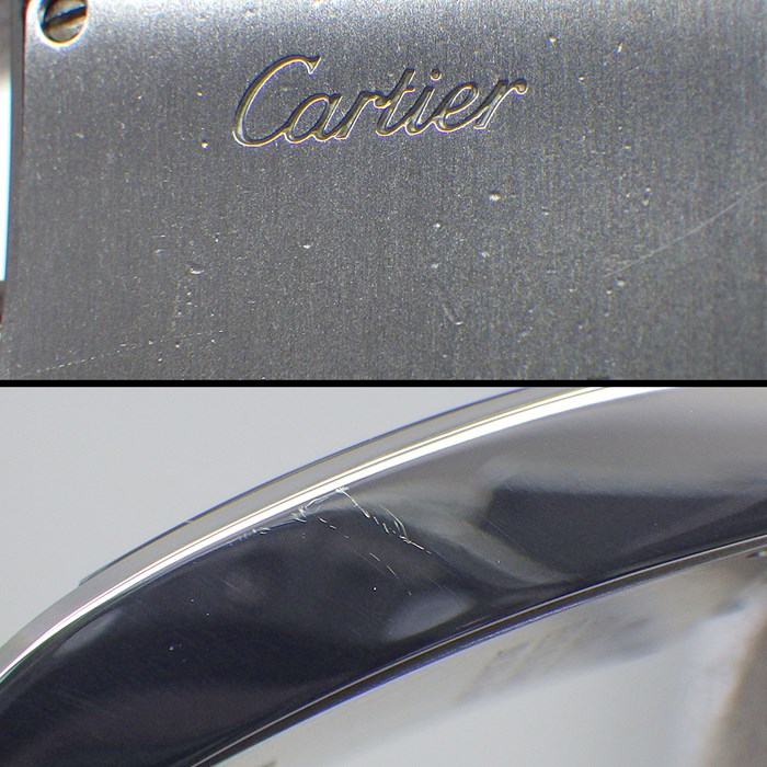 カルティエ Cartier 腕時計 タンク フランセーズ SM W51026Q3 ローマンインデックス スクエア ブラック文字盤 SS クオーツアナログ 【中古】