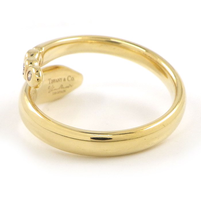 ティファニー Tiffany & Co. リング スネーク 60088564 3ポイント ダイヤモンド 計0.04ct K18YG 10号 【中古】