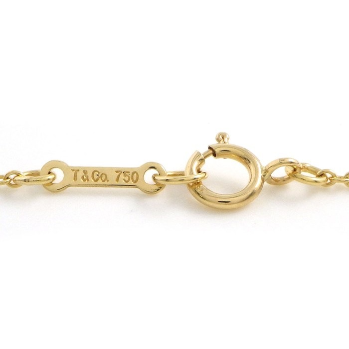 ティファニー Tiffany & Co. ネックレス ビクトリア スモール マーキスカット サファイア K18YG 【中古】