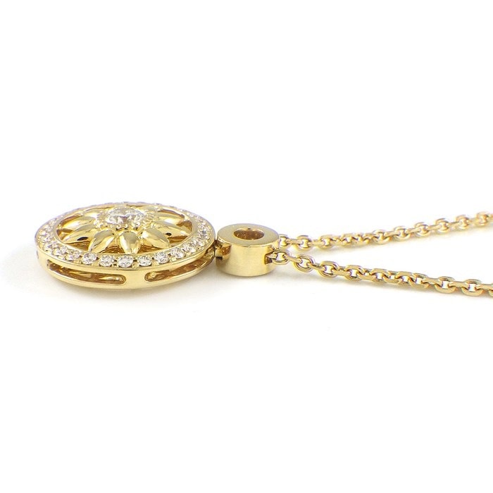 ハリーウィンストン HARRY WINSTON ネックレス ゲート コレクション PEDYRD1MWG ロゼット サークル 29ポイント ダイヤモンド 0.29ct K18YG 【中古】