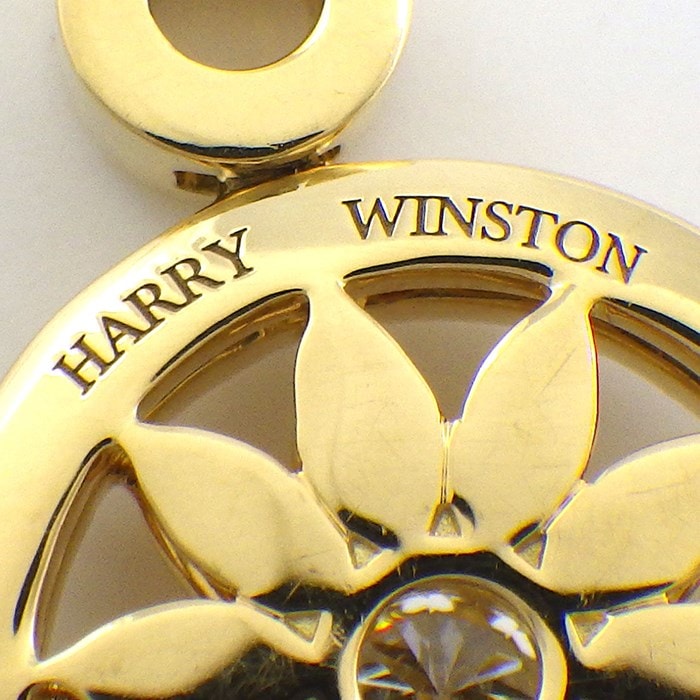 ハリーウィンストン HARRY WINSTON ネックレス ゲート コレクション PEDYRD1MWG ロゼット サークル 29ポイント ダイヤモンド 0.29ct K18YG 【中古】