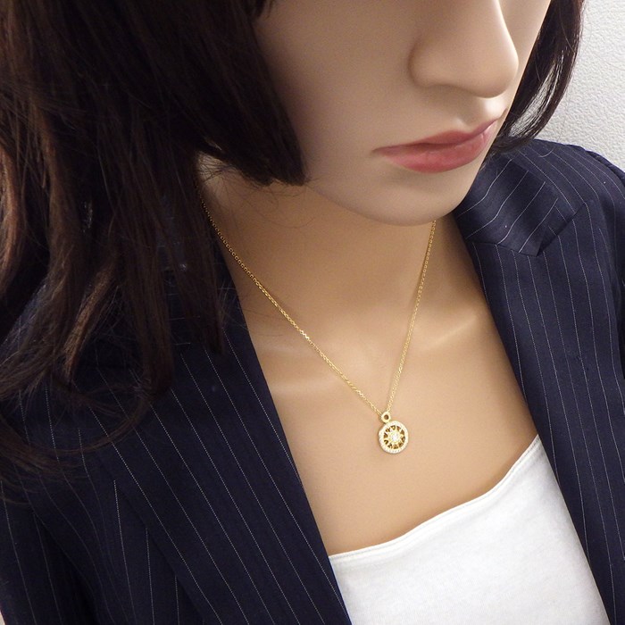 ハリーウィンストン HARRY WINSTON ネックレス ゲート コレクション PEDYRD1MWG ロゼット サークル 29ポイント ダイヤモンド 0.29ct K18YG 【中古】