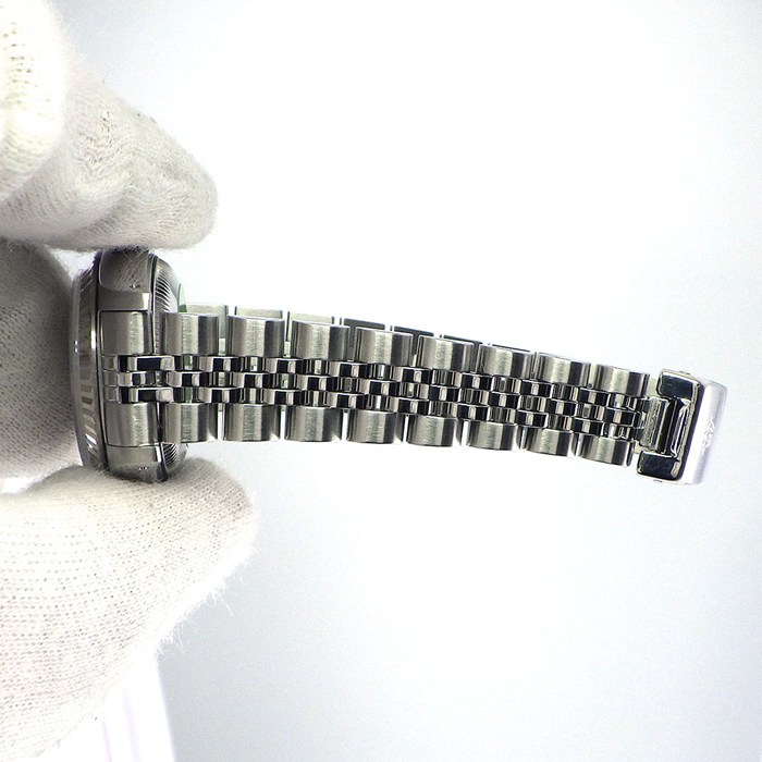 ロレックス Rolex 腕時計 デイトジャスト 69174 1986年製 タペストリー シルバー文字盤 デイト K18WG SS 自動巻き 【箱・保付き】 【中古】