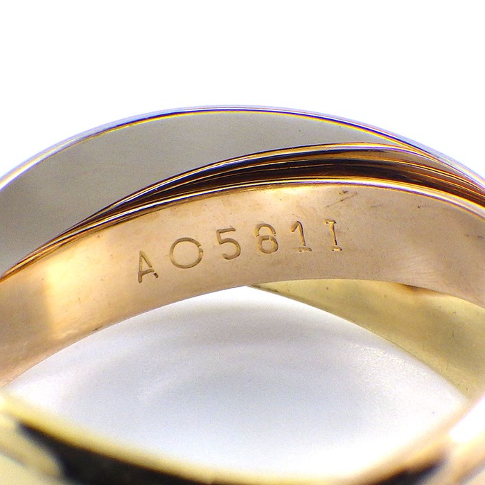 カルティエ Cartier リング トリニティ スリーカラー K18PG K18WG K18YG 9.5号 / #49 【中古】