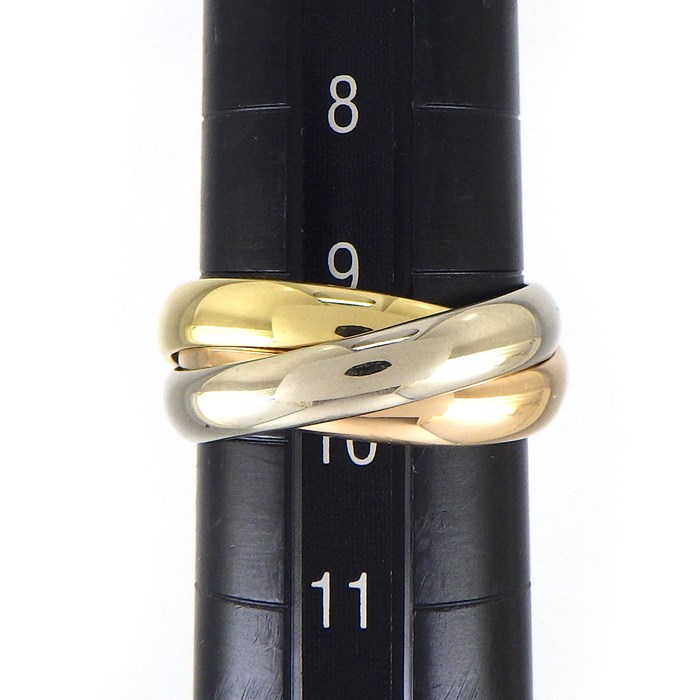 カルティエ Cartier リング トリニティ スリーカラー K18PG K18WG K18YG 9.5号 / #49 【中古】