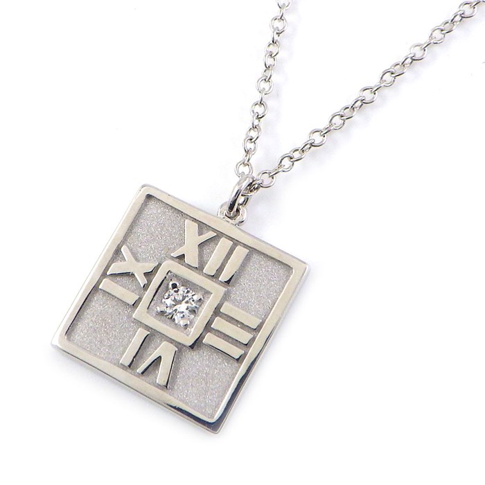 ティファニー ネックレス ダイヤ アトラス ピアスドキー 4P K18YG