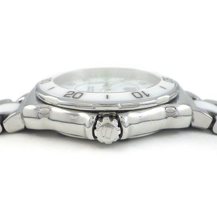 タグ・ホイヤー TAG Heuer 腕時計 フォーミュラ1 WAH1315.BA0868 12ポイント ダイヤインデックス デイト夜光針/インデックス ホワイト 文字盤 セラミック SS クオーツアナログ 【中古】