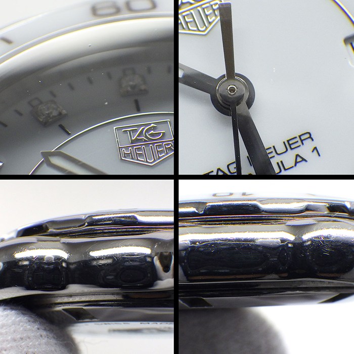 タグ・ホイヤー TAG Heuer 腕時計 フォーミュラ1 WAH1315.BA0868 12ポイント ダイヤインデックス デイト夜光針/インデックス ホワイト 文字盤 セラミック SS クオーツアナログ 【中古】