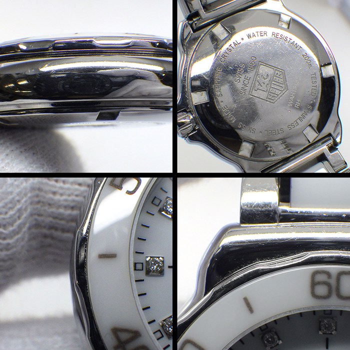 タグ・ホイヤー TAG Heuer 腕時計 フォーミュラ1 WAH1315.BA0868 12ポイント ダイヤインデックス デイト夜光針/インデックス ホワイト 文字盤 セラミック SS クオーツアナログ 【中古】