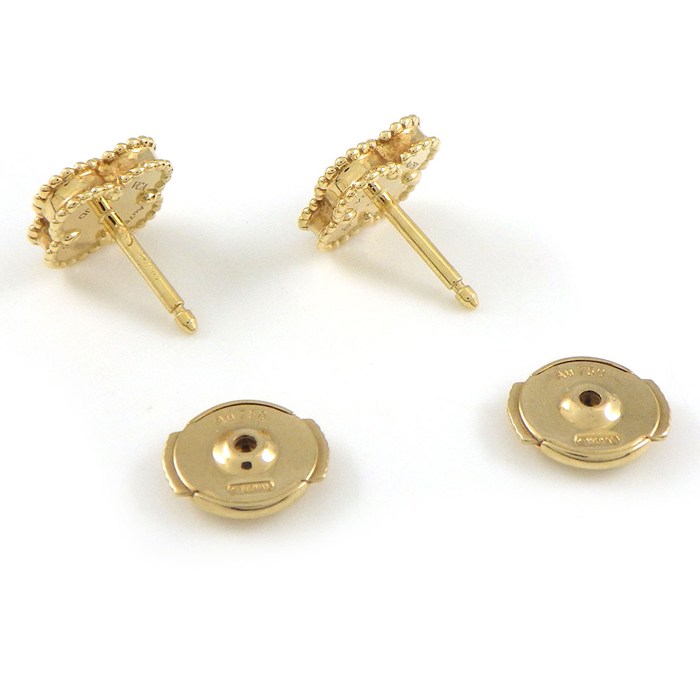ヴァンクリーフ＆アーペル Van Cleef & Arpels ピアス スウィートアルハンブラ VCARA44900 オニキス K18YG 【箱・保付き】 【中古】