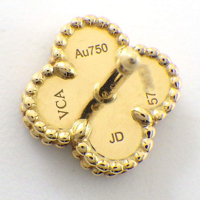 ヴァンクリーフ＆アーペル Van Cleef & Arpels ピアス スウィートアルハンブラ VCARA44900 オニキス K18YG 【箱・保付き】 【中古】