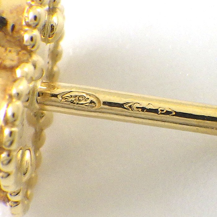 ヴァンクリーフ＆アーペル Van Cleef & Arpels ピアス スウィートアルハンブラ VCARA44900 オニキス K18YG 【箱・保付き】 【中古】