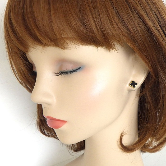 ヴァンクリーフ＆アーペル Van Cleef & Arpels ピアス スウィートアルハンブラ VCARA44900 オニキス K18YG 【箱・保付き】 【中古】