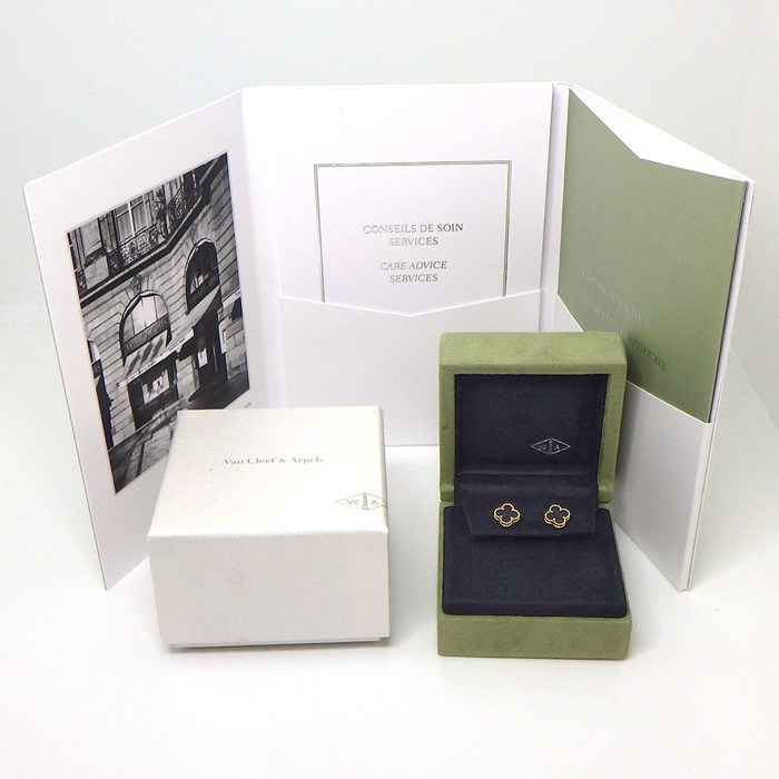 ヴァンクリーフ＆アーペル Van Cleef & Arpels ピアス スウィートアルハンブラ VCARA44900 オニキス K18YG 【箱・保付き】 【中古】