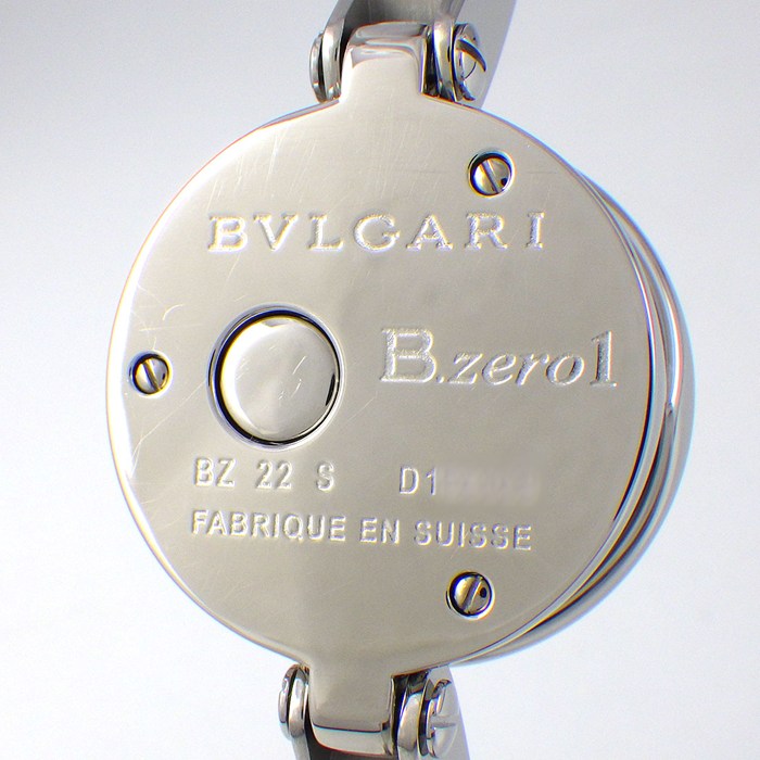 ブルガリ BVLGARI 腕時計 バングル B-zero1 ビーゼロワン BZ22S 12ポイント ダイヤインデックス ブルーシェル文字盤 SS クオーツアナログ 【中古】
