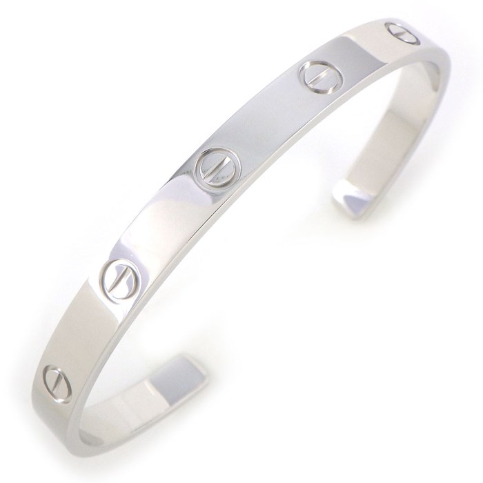 カルティエ Cartier バングル ラブ クラッシックモデル B6032518 オープン K18WG / #18 【中古】