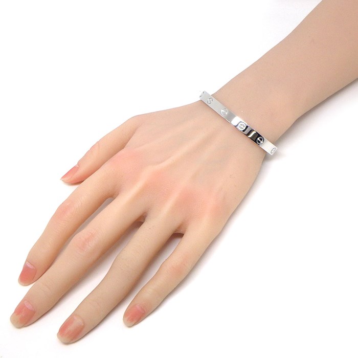 カルティエ Cartier バングル ラブ クラッシックモデル B6032518 オープン K18WG / #18 【中古】