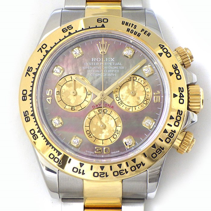 ロレックス Rolex 腕時計 コスモグラフ デイトナ 116503NG 8ポイント ダイヤインデックス ブラックシェル文字盤 ルーレット刻印 クロノグラフ スモールセコンド K18YG SS 自動巻き 【箱・保付き】 【中古】