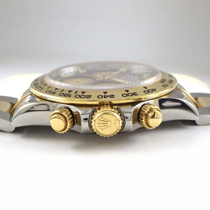 ロレックス Rolex 腕時計 コスモグラフ デイトナ 116503NG 8ポイント ダイヤインデックス ブラックシェル文字盤 ルーレット刻印 クロノグラフ スモールセコンド K18YG SS 自動巻き 【箱・保付き】 【中古】