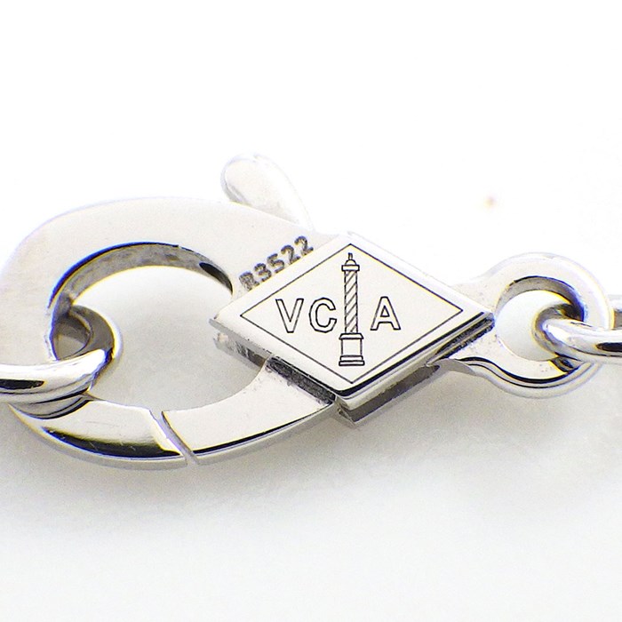 ヴァンクリーフ＆アーペル Van Cleef & Arpels ネックレス ヴィンテージアルハンブラ VCARF48700 マザー オブ パール ホワイト シェル K18WG 白 【中古】