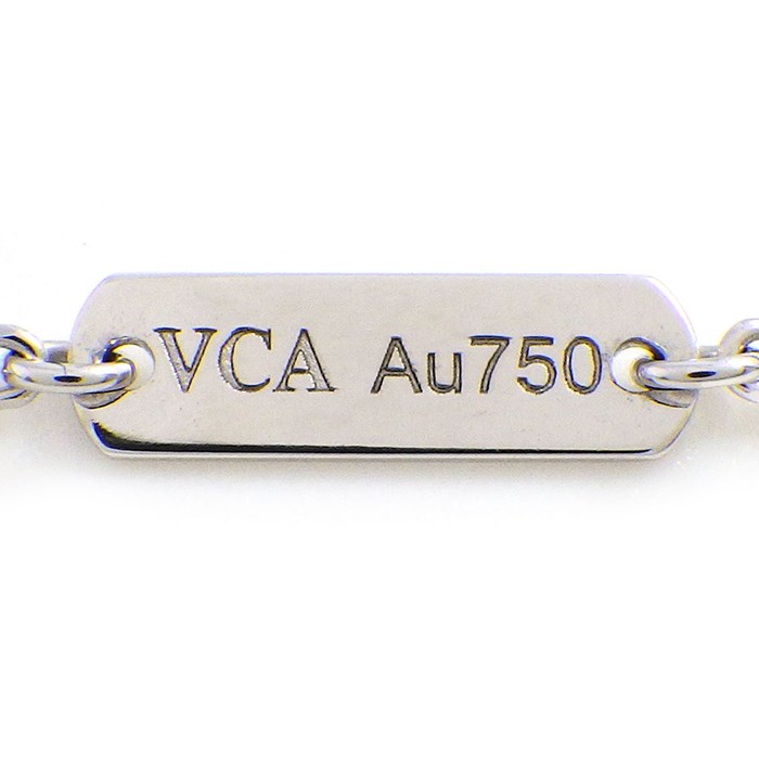 ヴァンクリーフ＆アーペル Van Cleef & Arpels ネックレス ヴィンテージアルハンブラ VCARF48700 マザー オブ パール ホワイト シェル K18WG 白 【中古】