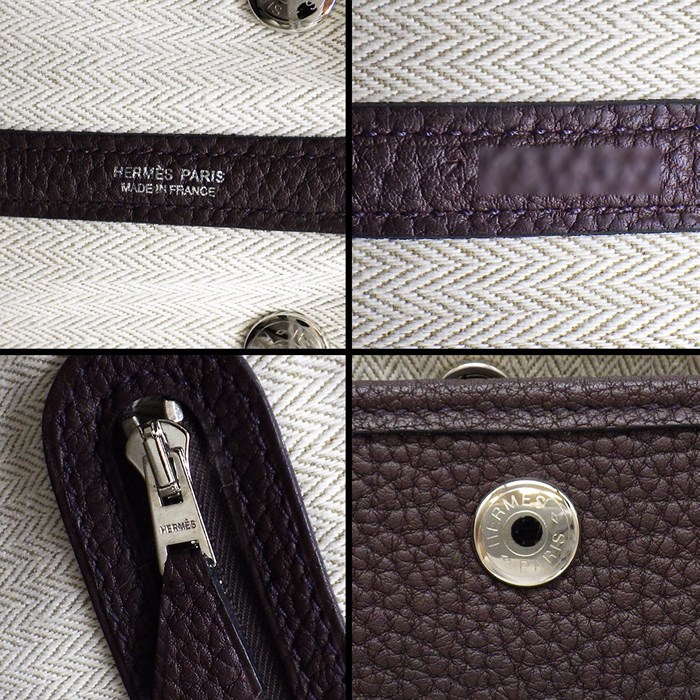 エルメス HERMES ハンドバッグ トートバッグ ガーデンパーティ TPM Z刻印 2021年 ルージュセリエ ネゴンダ シルバー金具 【中古】
