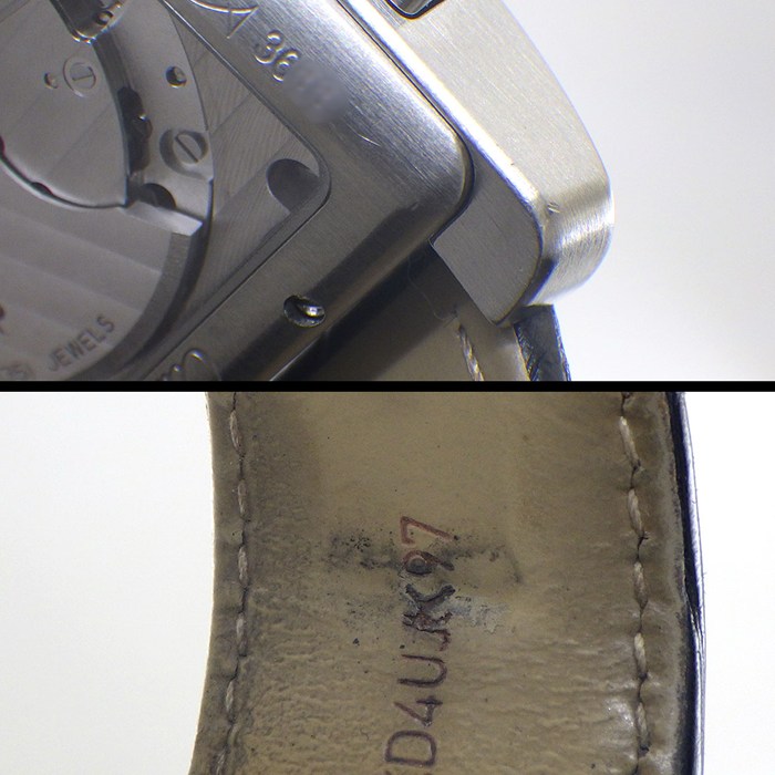 カルティエ Cartier 腕時計 タンクMC W5330007 レクタンギュラー シルバーギョーシェ文字盤 デイト クロノグラフ スモールセコンド ブラック アリゲーターレザーベルト SS 自動巻き 【箱・保付き】 【中古】