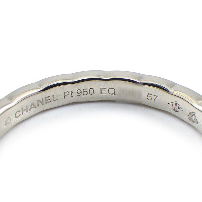 シャネル CHANEL リング ココクラッシュ スモールモデル J11117 PT950 16号 / #57 【中古】