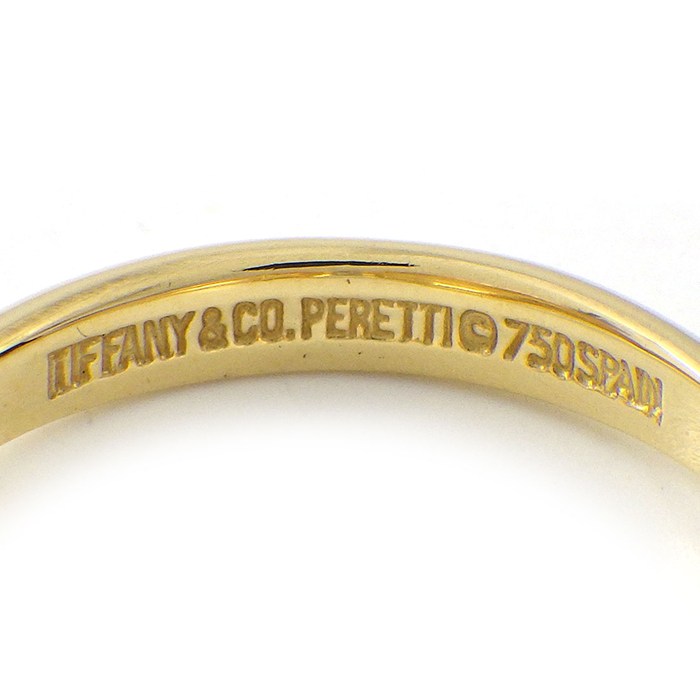 ティファニー Tiffany & Co. リング ダブルティアドロップ 1ポイント ダイヤモンド K18YG 10号 / 2.2 【中古】