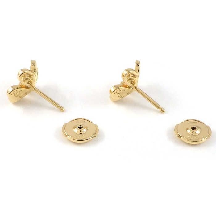 ヴァンクリーフ＆アーペル Van Cleef & Arpels ピアス フリヴォル ミニ VCARP24200 50ポイント ダイヤモンド 計0.42ct K18YG 【中古】