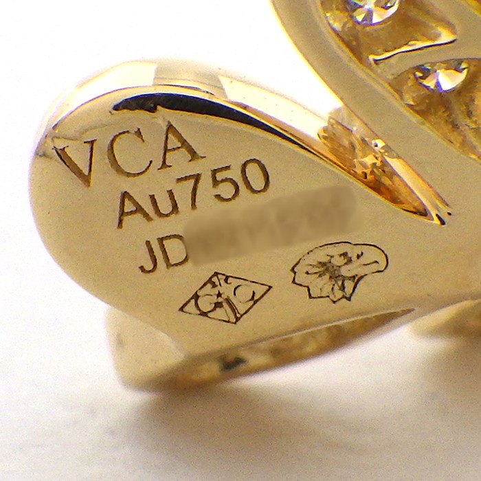 ヴァンクリーフ＆アーペル Van Cleef & Arpels ピアス フリヴォル ミニ VCARP24200 50ポイント ダイヤモンド 計0.42ct K18YG 【中古】