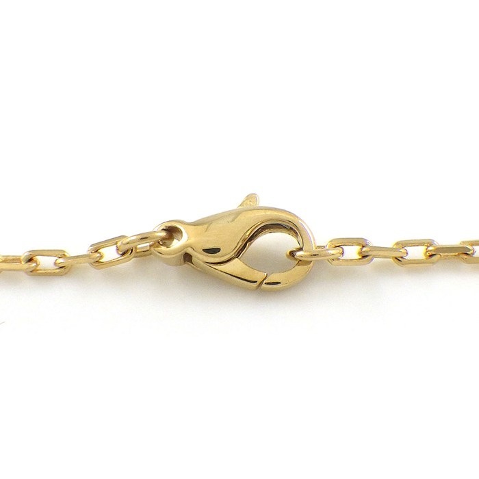 ブシュロン BOUCHERON ネックレス キャトルクラシック ラージ JPN00669 スリーカラー 16ポイント ダイヤモンド 計0.24ct ブラウン PVD K18PG K18WG K18YG 【中古】