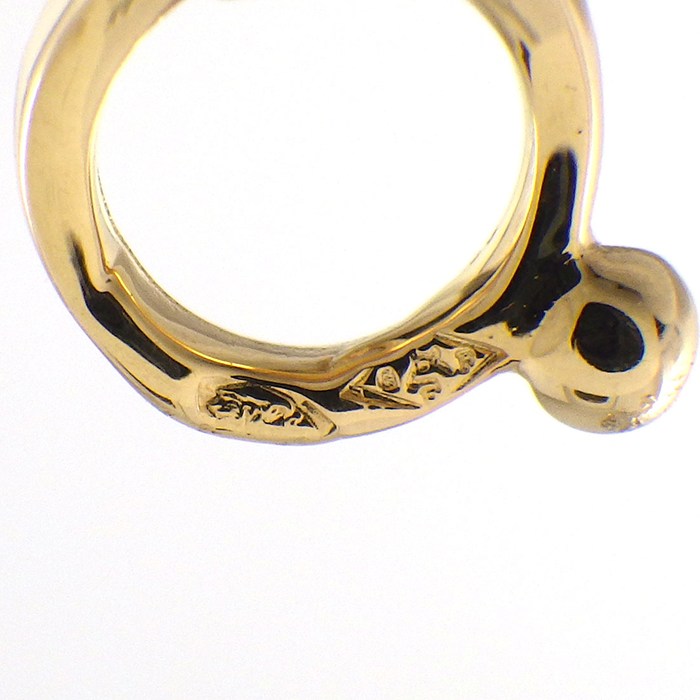 ヴァンクリーフ＆アーペル Van Cleef & Arpels ピアス ヴィンテージアルハンブラ VCARA44100 ホワイト シェル K18YG 【中古】