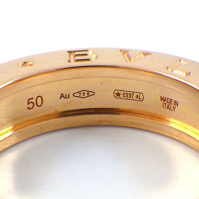 ブルガリ BVLGARI リング B-zero1 ビーゼロワン 1バンド XS 335991 K18PG 9.5号 / #50 【中古】