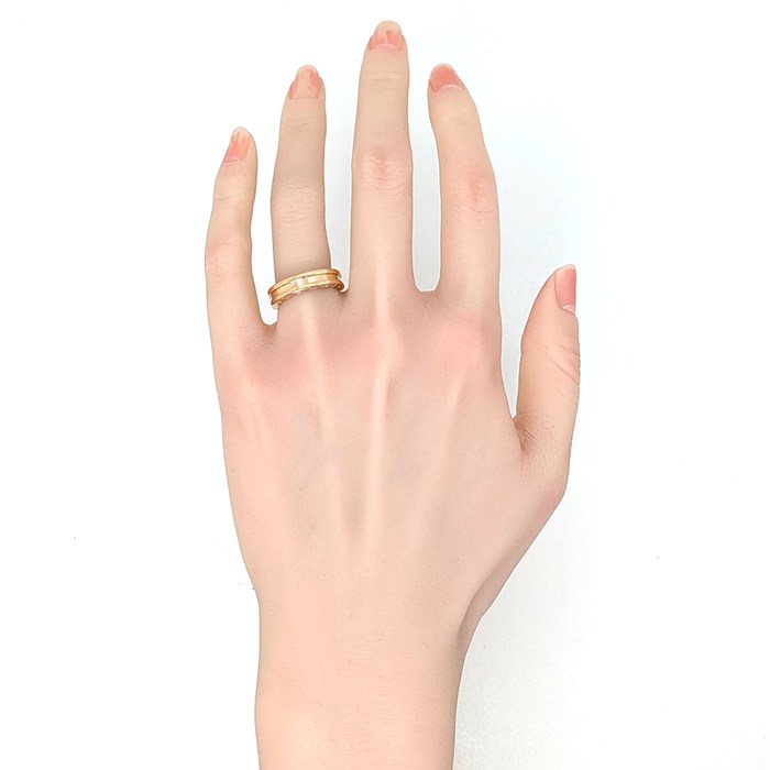 ブルガリ BVLGARI リング B-zero1 ビーゼロワン 1バンド XS 335991 K18PG 9.5号 / #50 【中古】