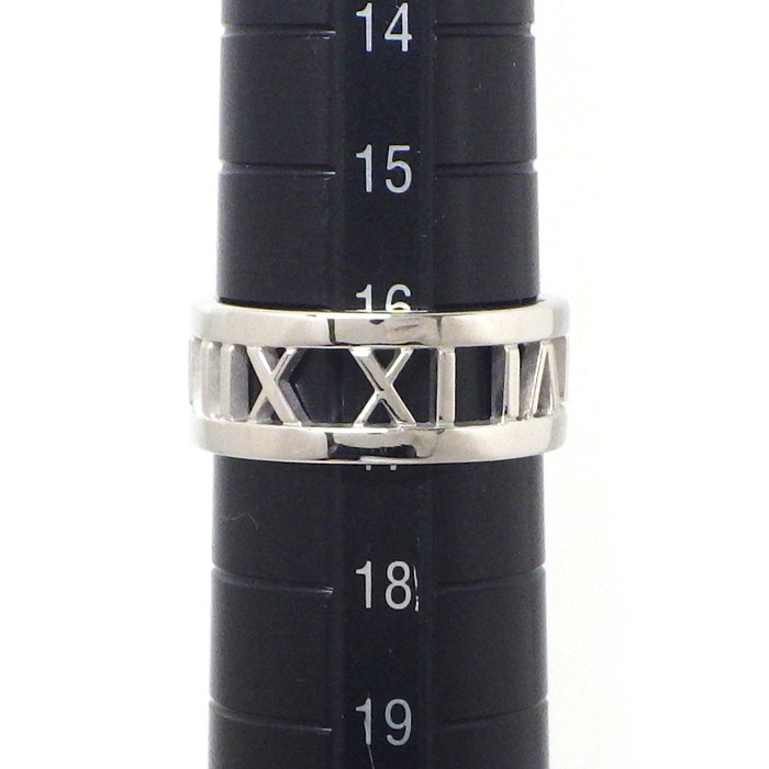 ティファニー Tiffany & Co. リング アトラス オープン 3ポイント ダイヤモンド K18WG 16.5号 【中古】