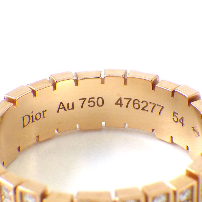 クリスチャンディオール Christian Dior リング ジェム ディオール フル サークル ダイヤモンド K18PG 14号 / #54 【中古】
