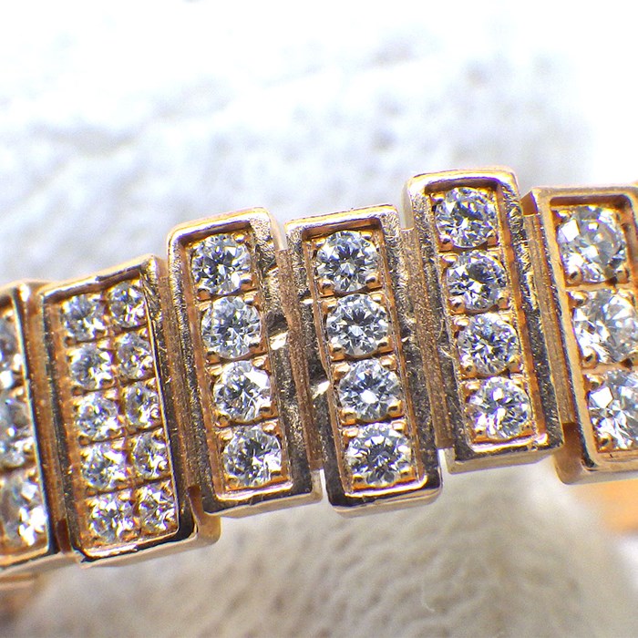 クリスチャンディオール Christian Dior リング ジェム ディオール フル サークル ダイヤモンド K18PG 14号 / #54 【中古】