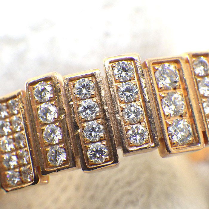 クリスチャンディオール Christian Dior リング ジェム ディオール フル サークル ダイヤモンド K18PG 14号 / #54 【中古】