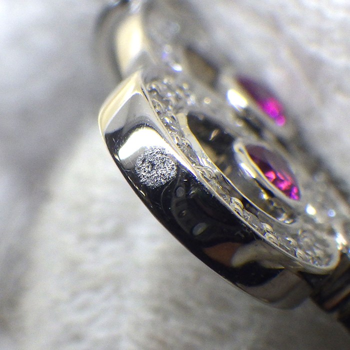 ティファニー Tiffany & Co. ネックレス フルールドリス キー 3ポイント ルビー ダイヤモンド PT950 【中古】