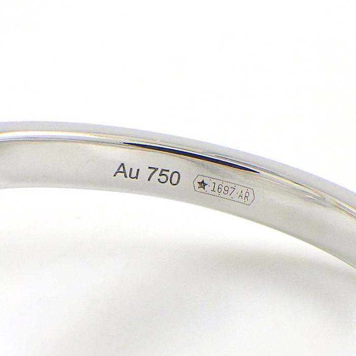 グッチ GUCCI リング GG ランニング ロゴ ツイスト ダイヤモンド K18WG 10号 / #10 【中古】