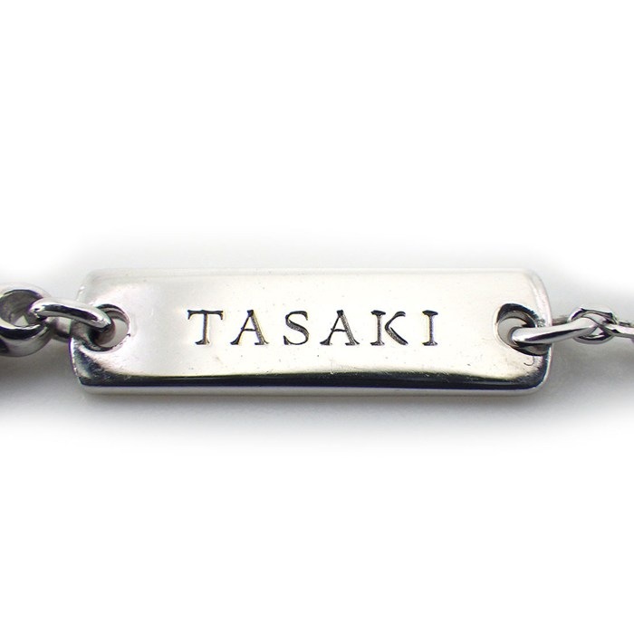 タサキ 田崎真珠 TASAKI ネックレス バランス シグネチャー P-15884-18KWG 5ポイント あこや真珠 8.5mm珠 K18WG 【中古】