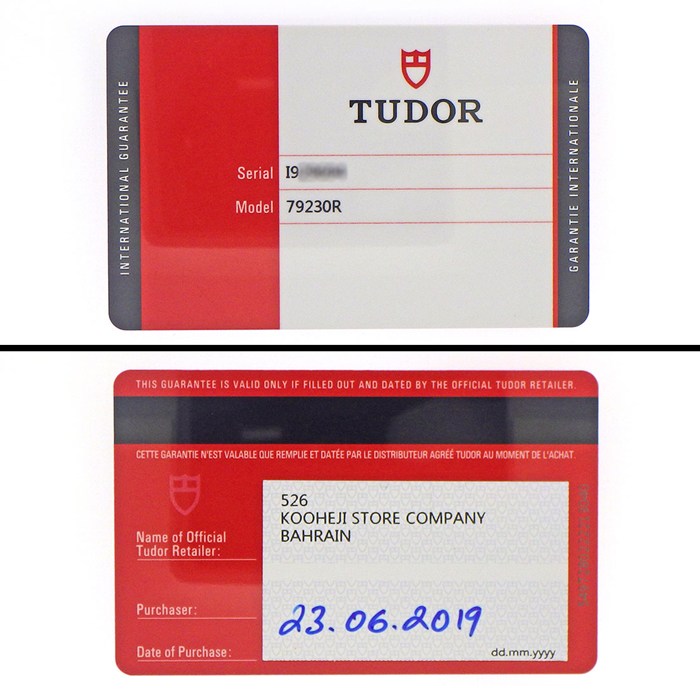 チューダー(チュードル) TUDOR 腕時計 ヘリテージ ブラックベイ 79230R 回転ベゼル 夜光インデックス 夜光針 ブラック文字盤 SS 自動巻き 【箱・保付き】 【中古】