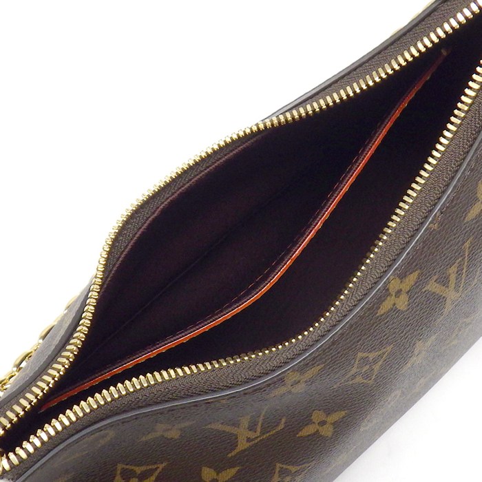 ルイ・ヴィトン LOUIS VUITTON ショルダーバッグ ブーローニュ PM M45832 ブラウン ナチュラル モノグラムキャンバス レザー 【中古】
