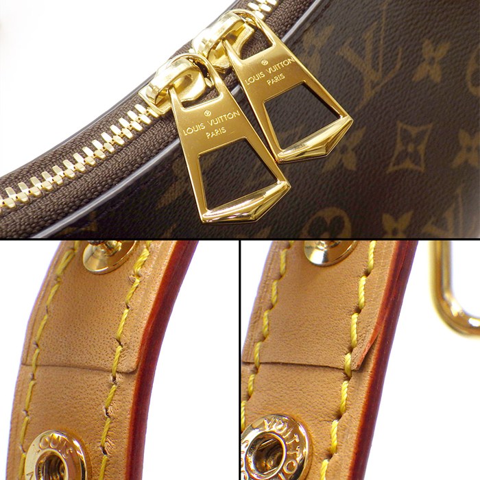 ルイ・ヴィトン LOUIS VUITTON ショルダーバッグ ブーローニュ PM M45832 ブラウン ナチュラル モノグラムキャンバス レザー 【中古】