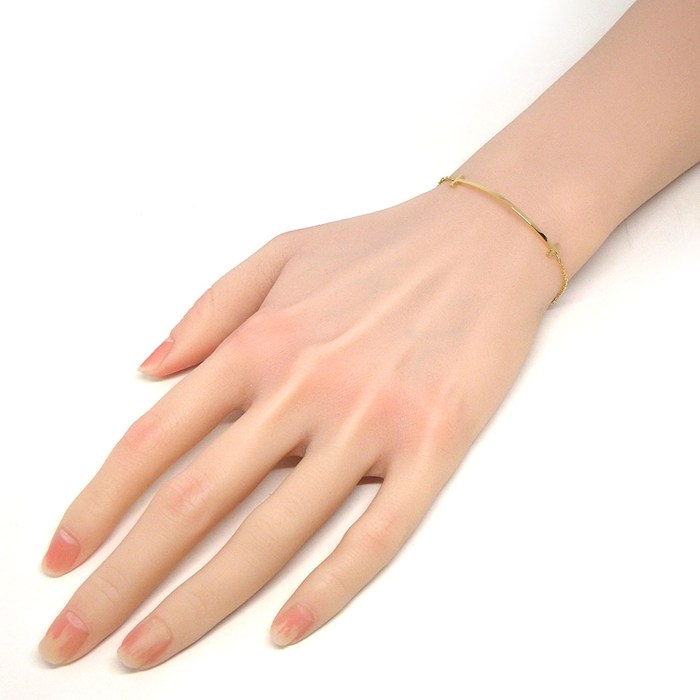ティファニー Tiffany & Co. ブレスレット Tスマイル スモール 60150763 K18YG 【中古】