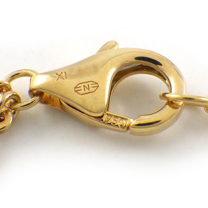 カルティエ Cartier ネックレス トリニティ クッション N7424481 セミパヴェ スリーカラー 54ポイント ダイヤモンド 計0.39ct K18PG K18WG K18YG 【箱・保付き】 【中古】